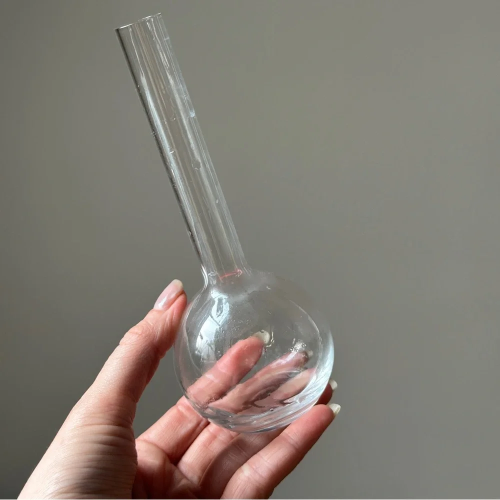 Vintage Clear Glass Propagation Vase Plant Bud Vase